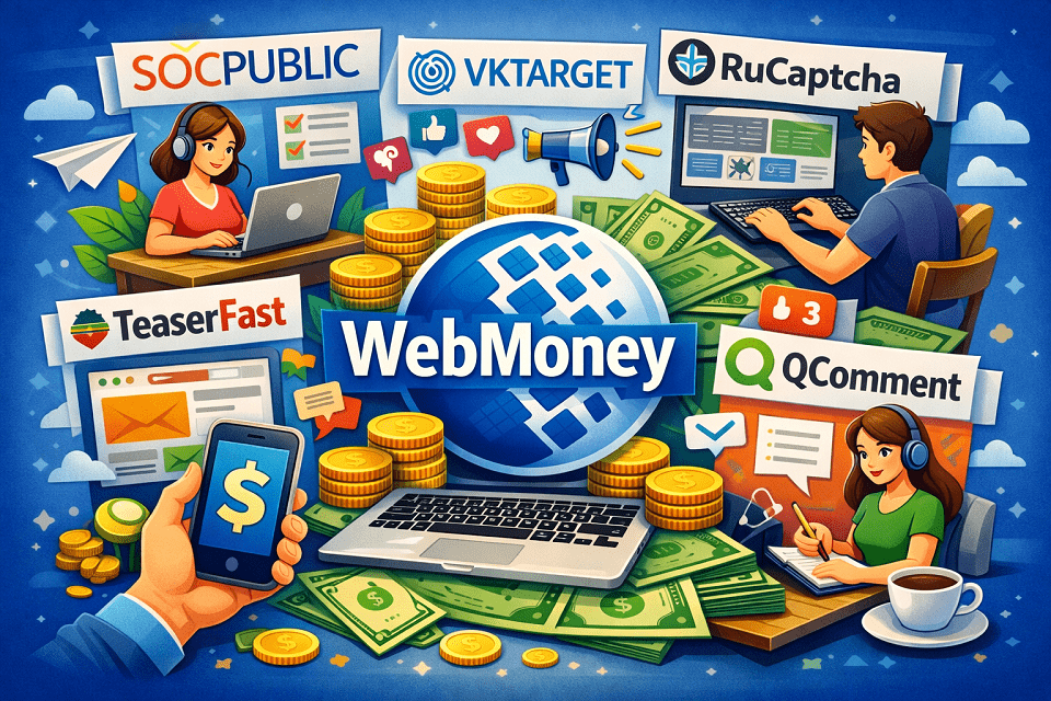 Заработок WebMoney, проверенные ТОП сайты где можно зарабатывать деньги с выводом на WebMoney без вложений